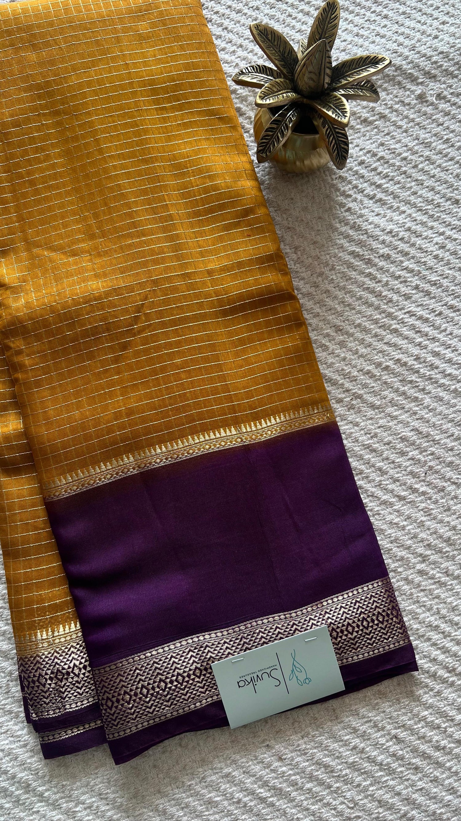 SUV3854-MUSTARD WITH PURPLE