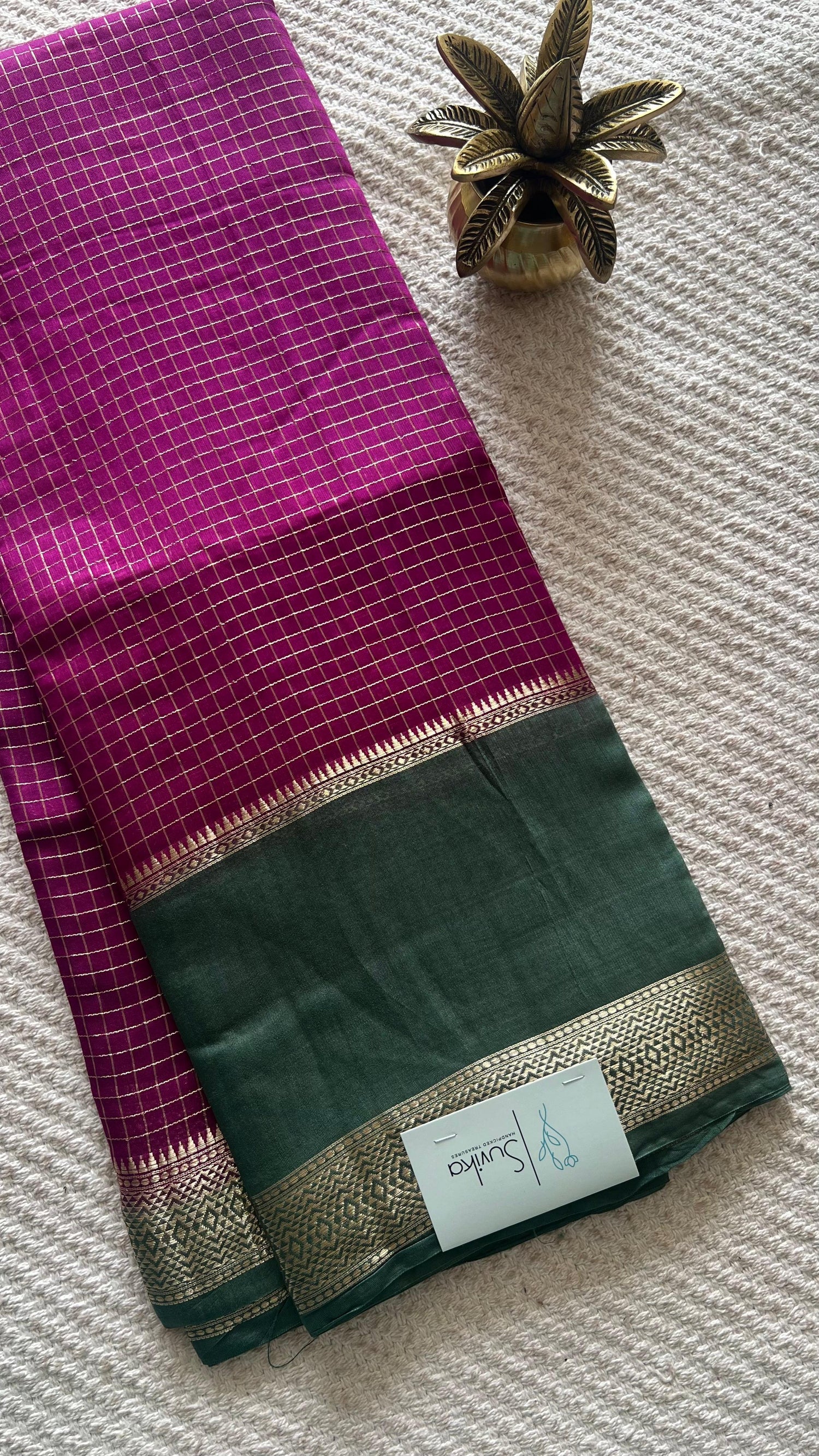 SUV3854- MAGENTA WITH GREEN