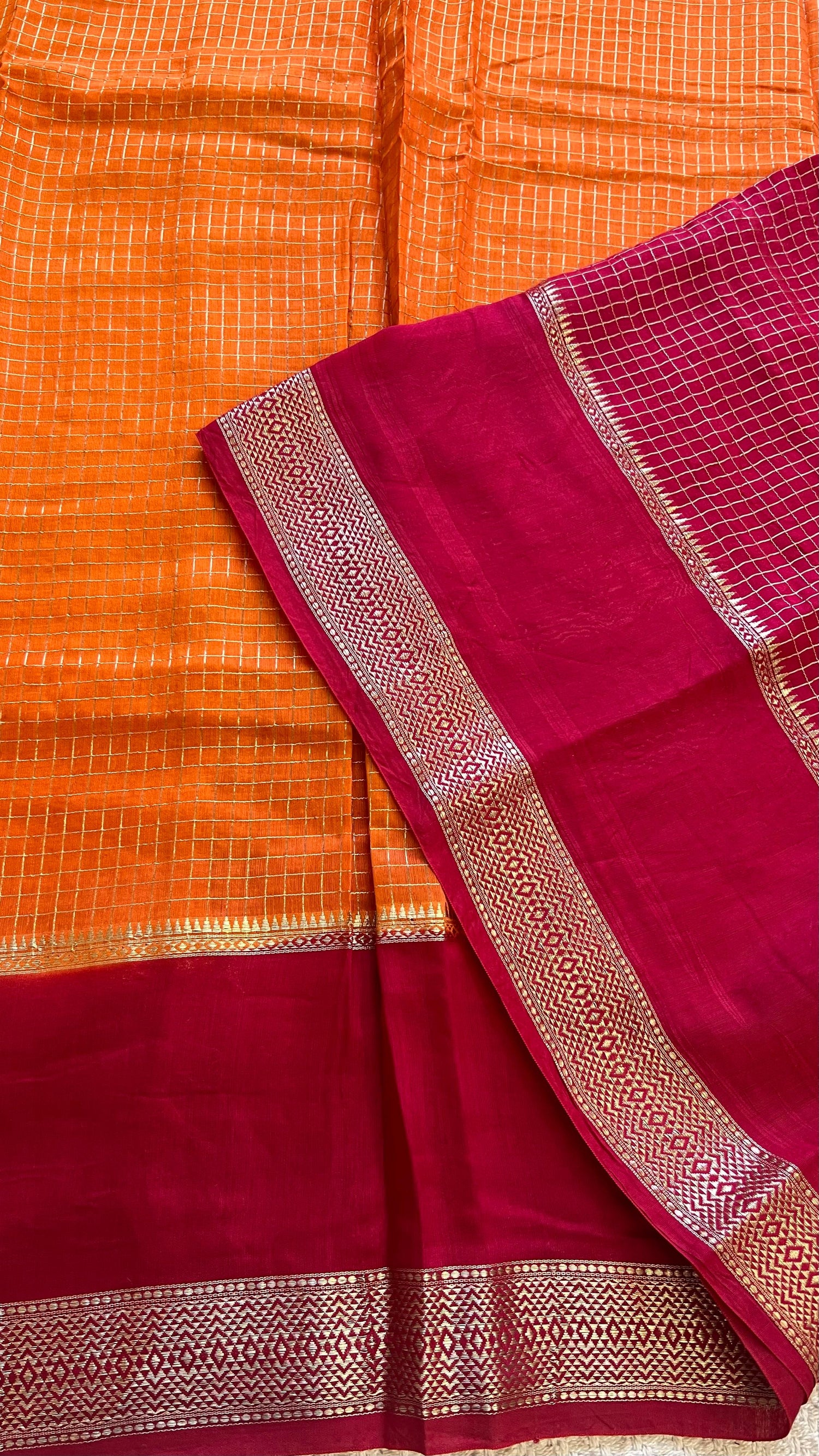 SUV3854-ORANGE WITH PINK