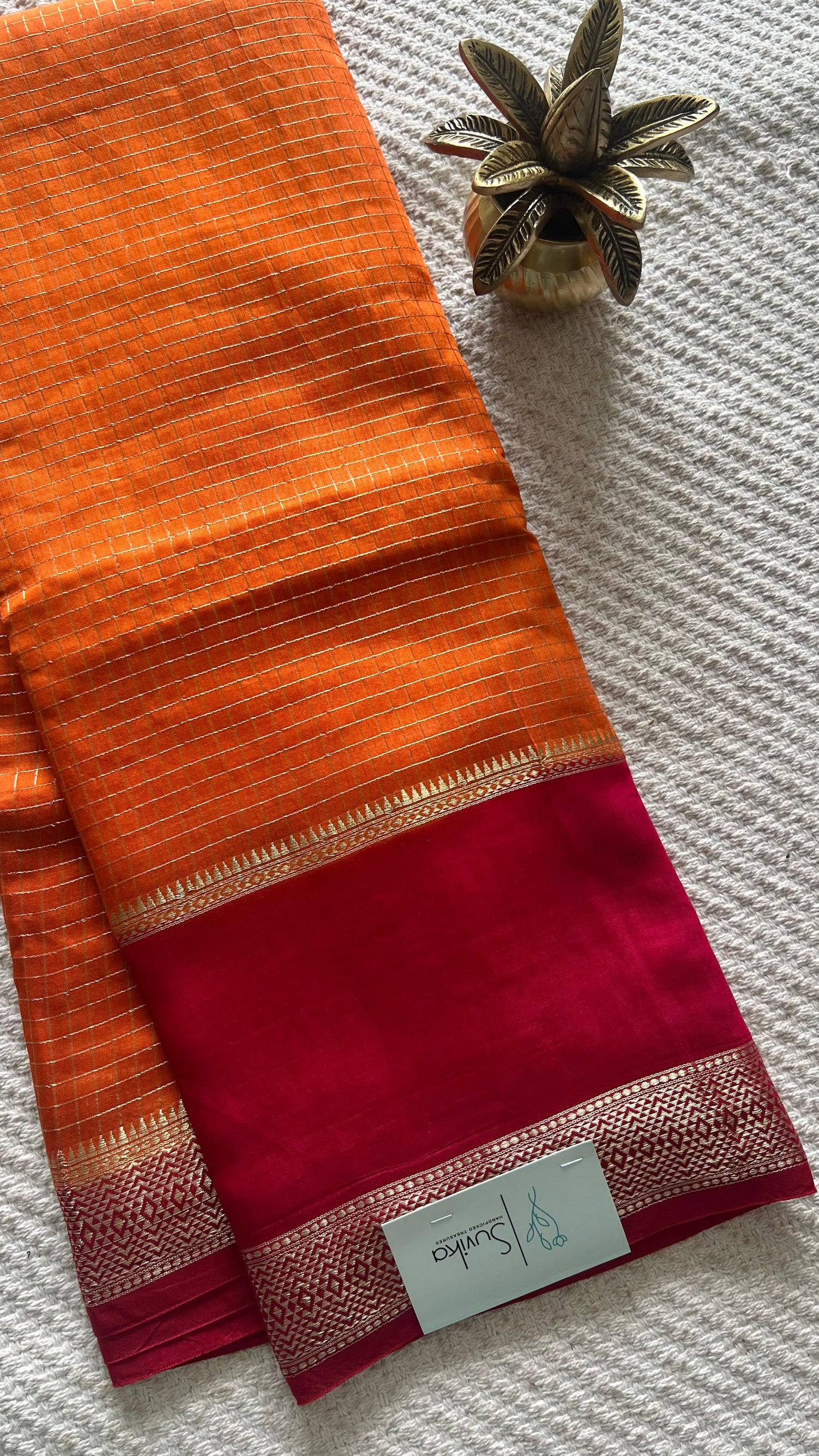 SUV3854-ORANGE WITH PINK