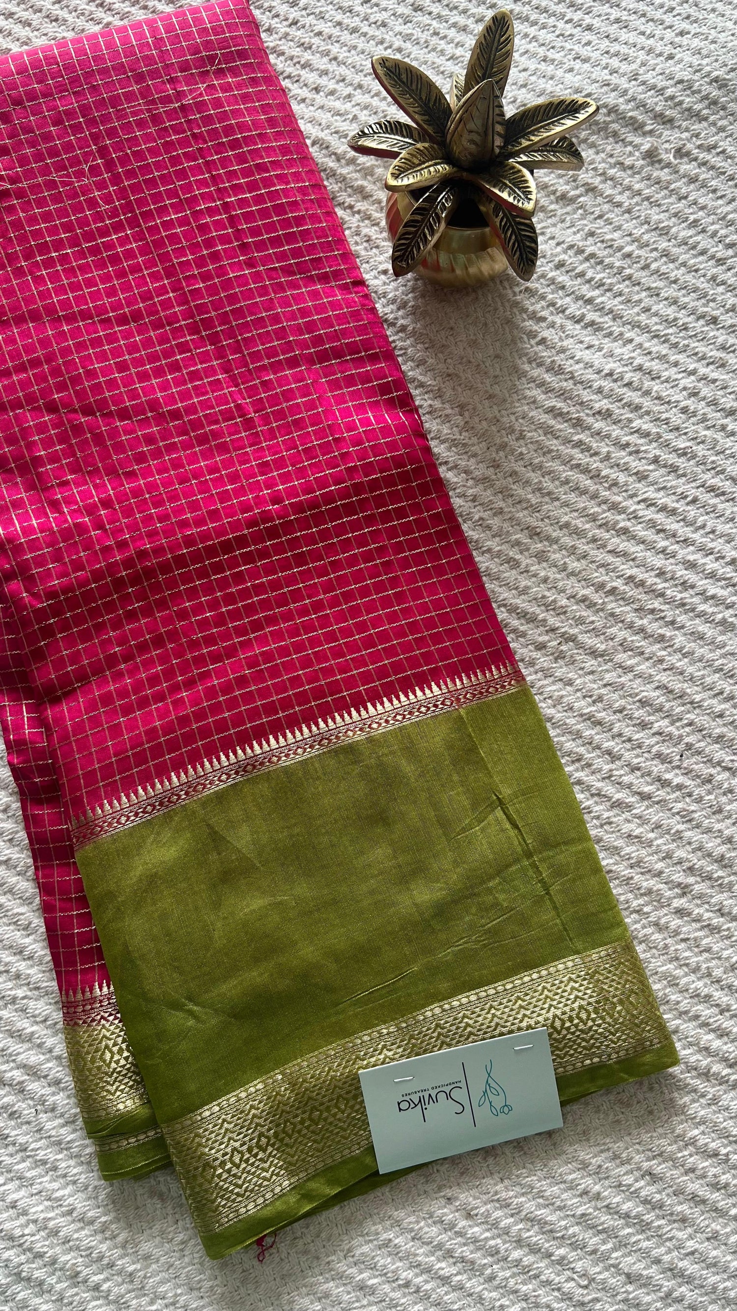 SUV3854-PINK WITH GREEN