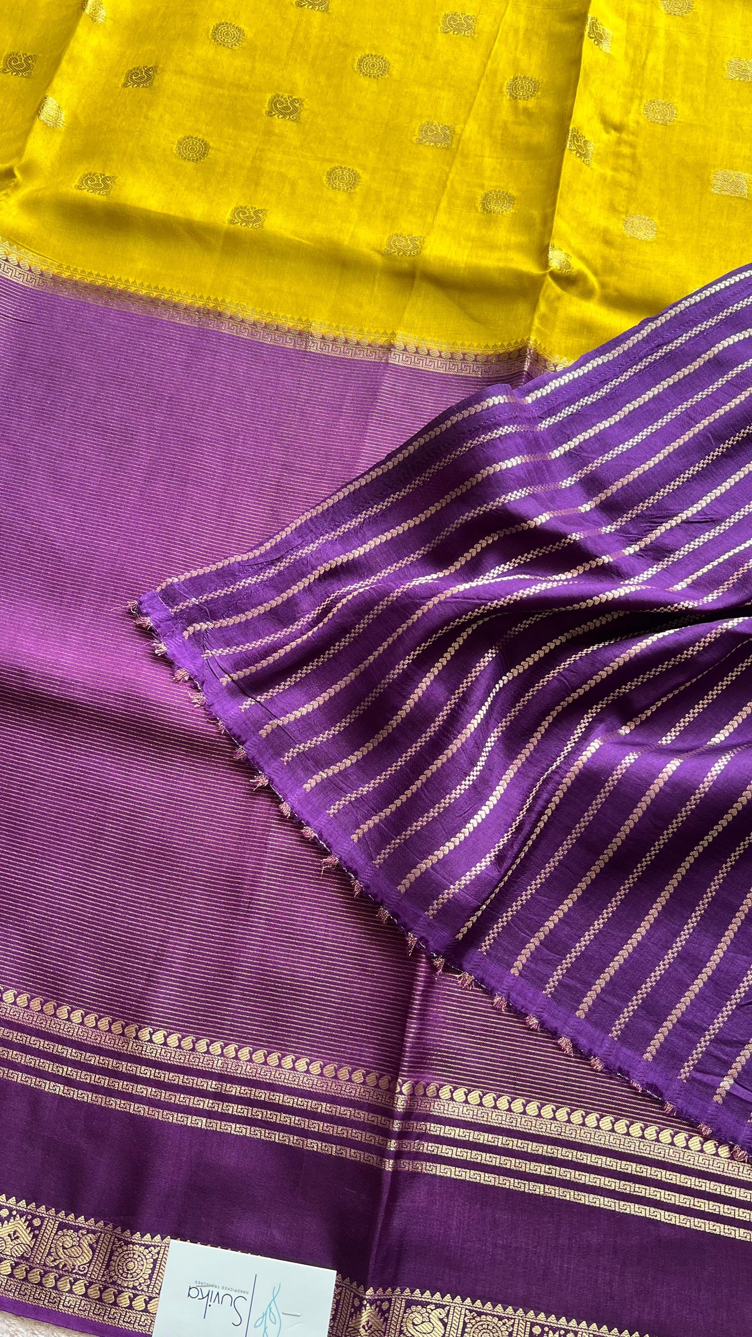 SUV3621- MINTYELLOW WITH PURPLE