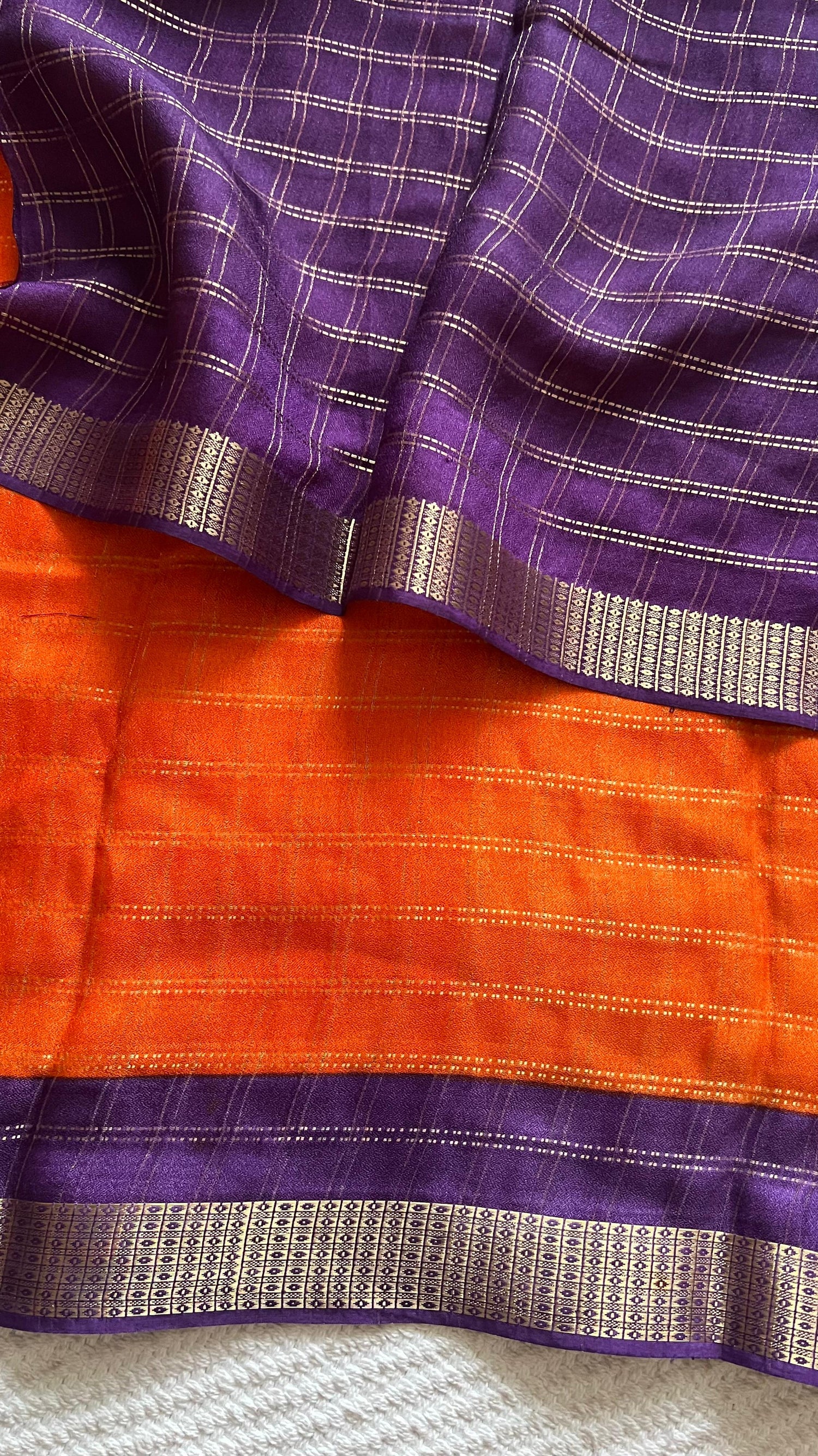 SUV3884-ORANGE WITH PURPLE