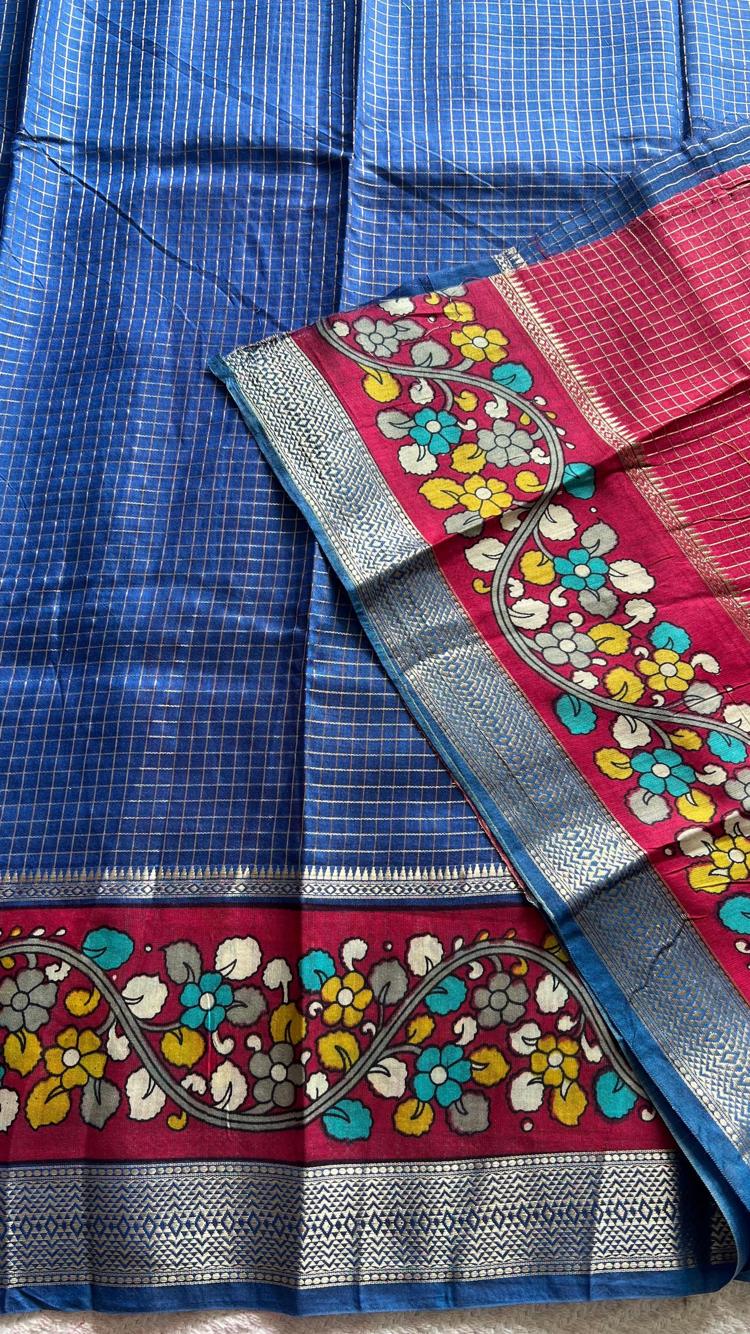 SUV3907-BLUE WITH PINK