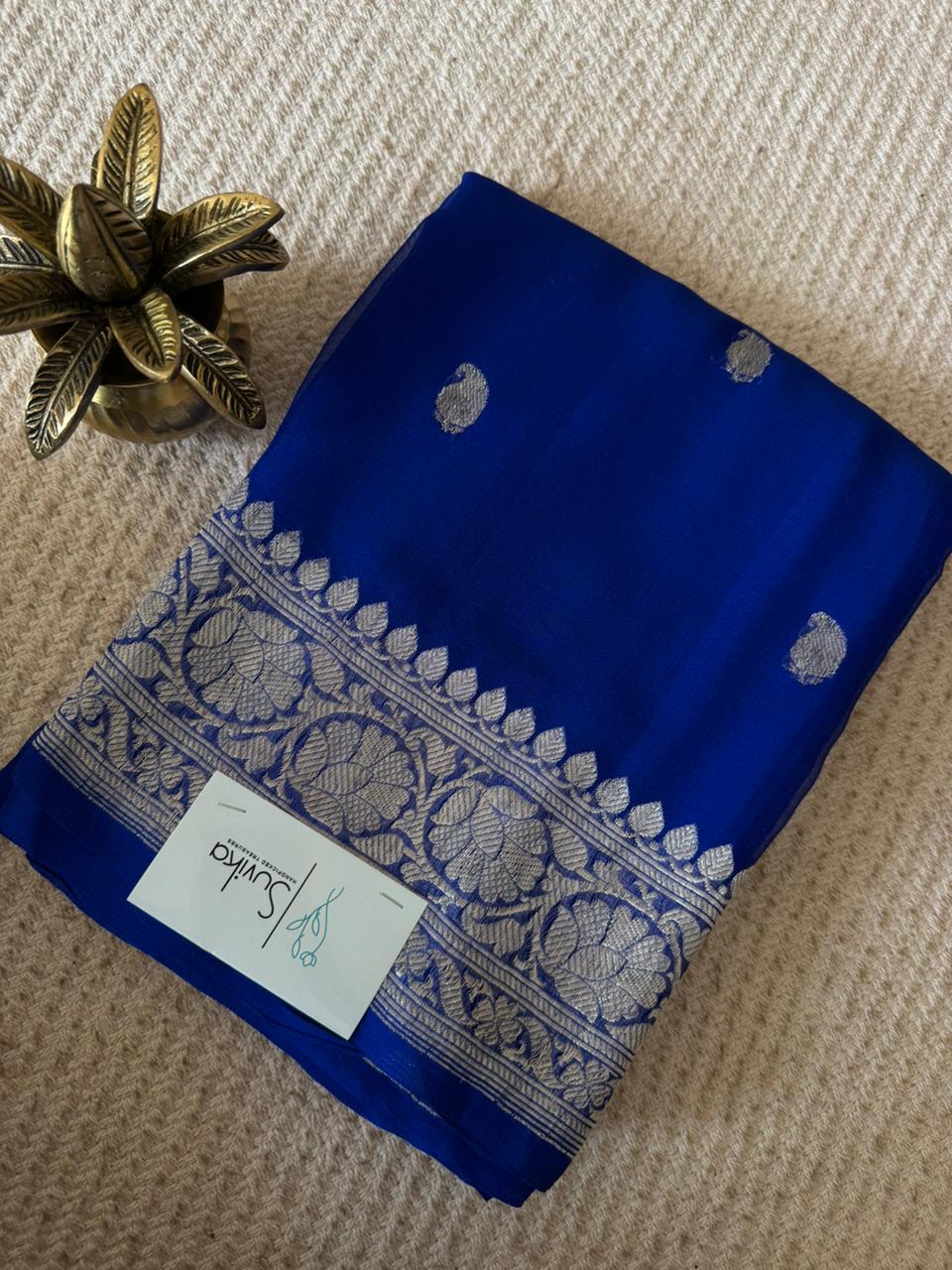 SUV398 - BLUE PURE CHIFFON