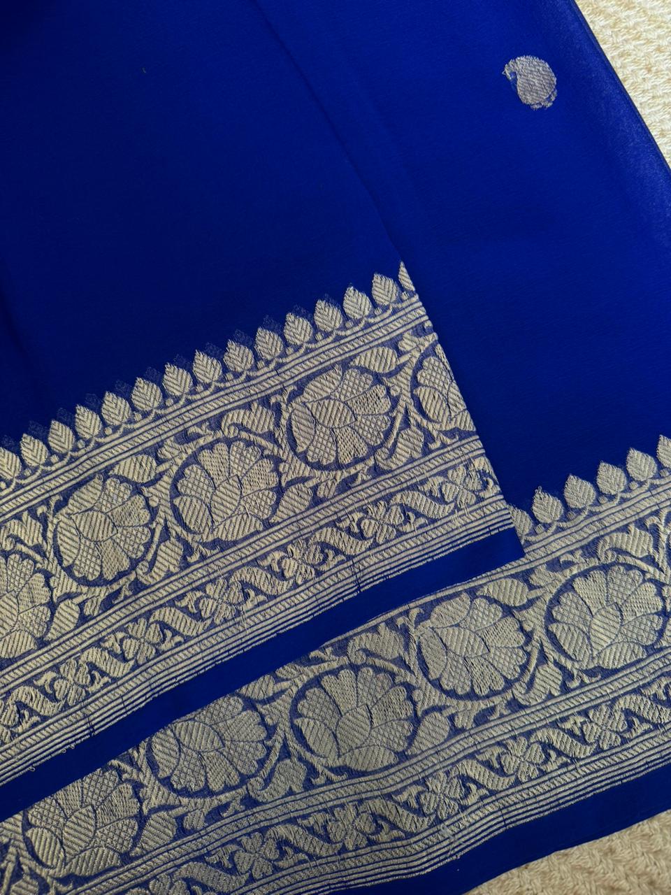 SUV398 - BLUE PURE CHIFFON