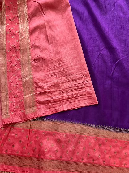 SUV2976-PURPLE WITH PLAIN BLOUSE