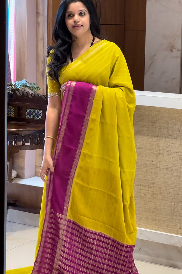 SUV2529 - MUSTARD WITH MAGENTA