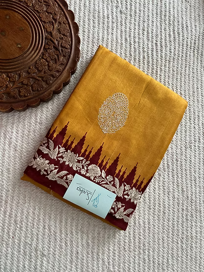 SUV3424 - MUSTARD WITH BROWN