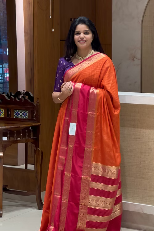 SUV3428 -ORANGE WITH PINK