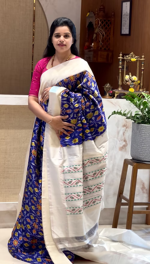 SUV3085  - BLUE WITH WHITE