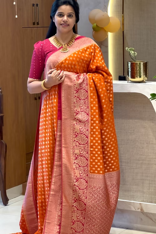 SUV3167 - ORANGE WITH PINK