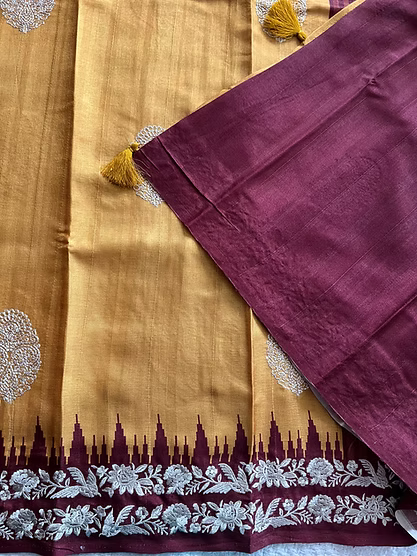 SUV3424 - MUSTARD WITH BROWN