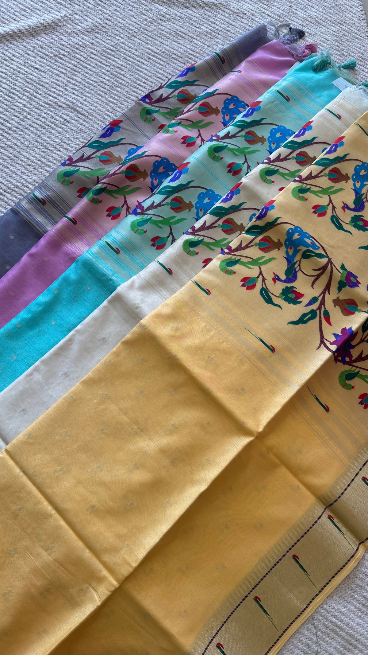 TUSSER SILK SUV1847- YELLOW