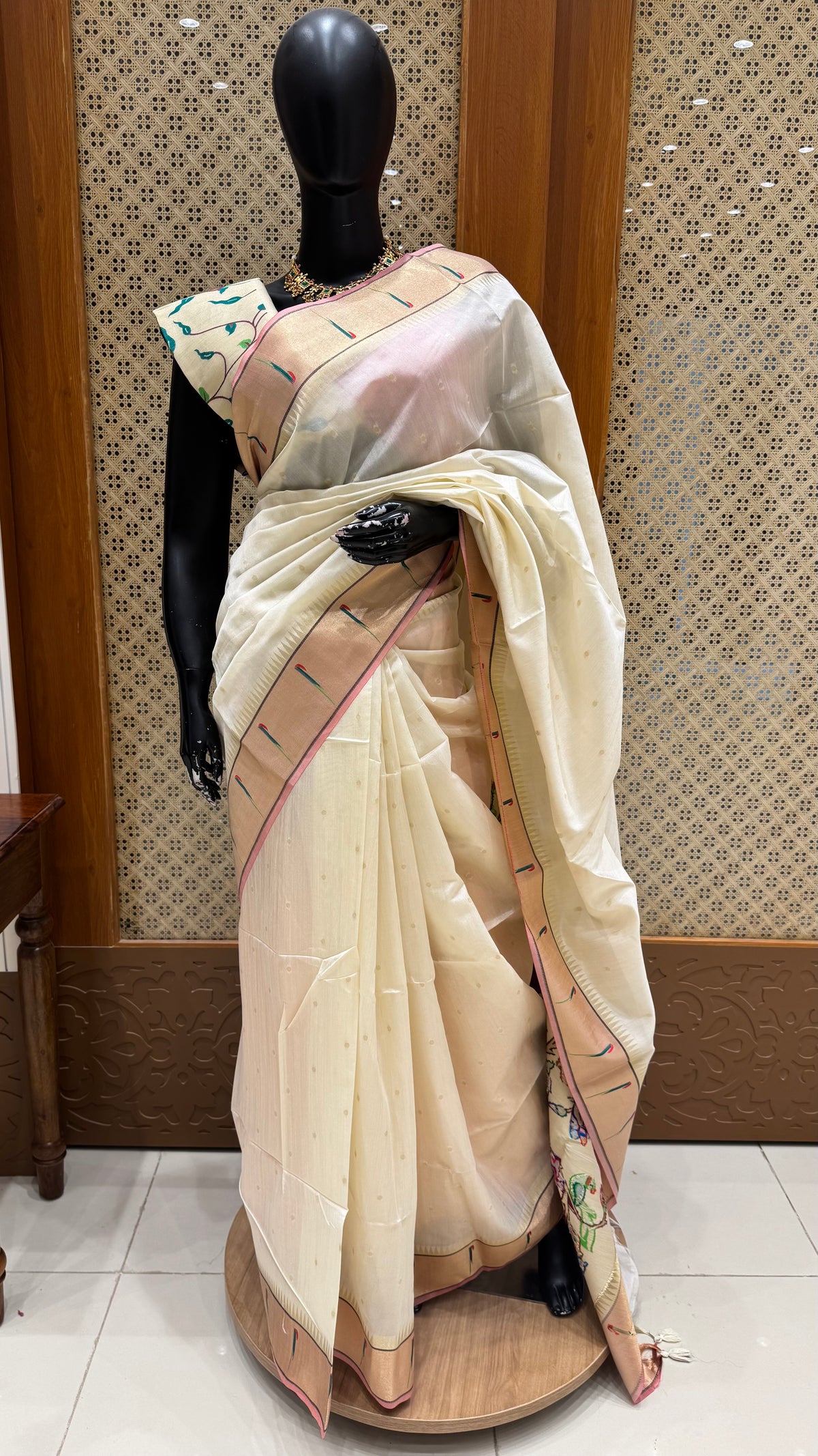 TUSSER SILK SUV1847- OFFWHITE